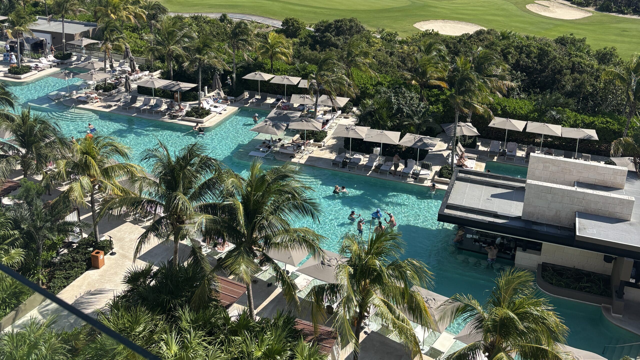 view of main pool area