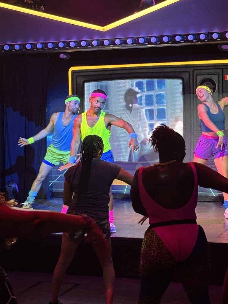 workout class on a Virgin Cruise